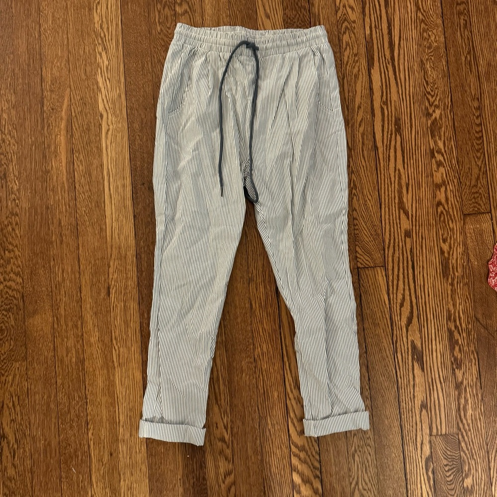 Striped cropped pant